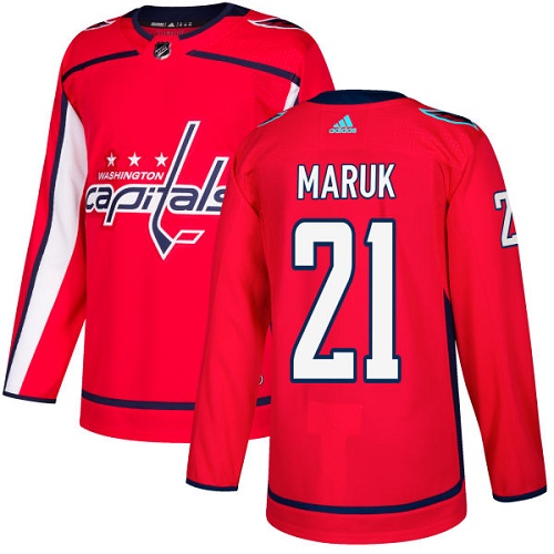 Adidas Men Washington Capitals 21 Dennis Maruk Red Home Authentic Stitched NHL Jersey